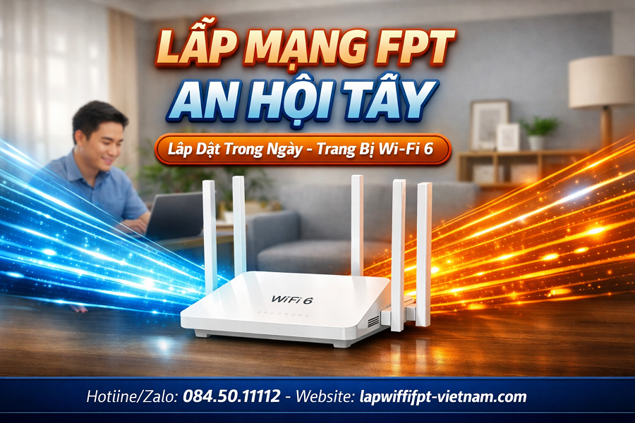 Lắp Mạng FPT An Hội Tây Trong Ngày – Triển Khai Siêu Tốc Trong 4H