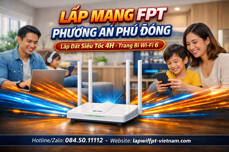 Lắp Mạng FPT Phường An Phú Đông Nhanh – Triển Khai Cấp Tốc Trong 4H