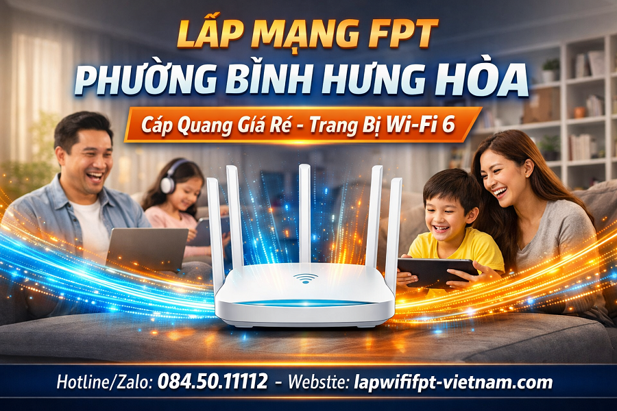 Lắp Mạng FPT Phường Bình Hưng Hòa Giá Rẻ – Đường Truyền Tốc Độ Cao, Tiết Kiệm Tối Đa