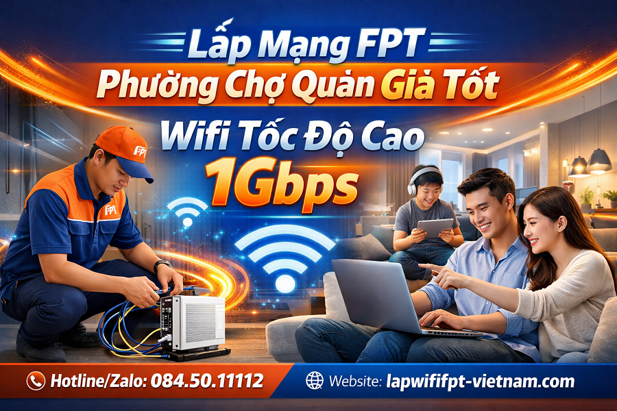 Lắp Mạng FPT Phường Chợ Quán Giá Tốt – Giải Pháp Internet Ổn Định