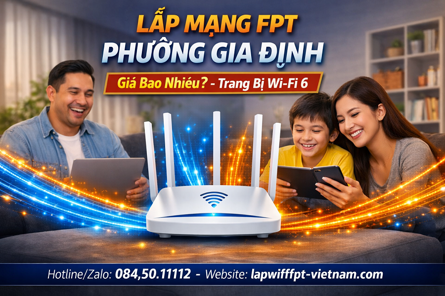Lắp Mạng FPT Phường Gia Định Giá Bao Nhiêu? Bảng Giá Chi Tiết Mới Nhất