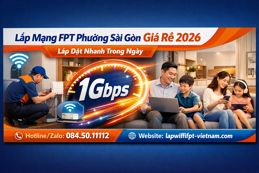 Lắp Mạng FPT Phường Sài Gòn Giá Rẻ – Ưu Đãi Mới Nhất 2026