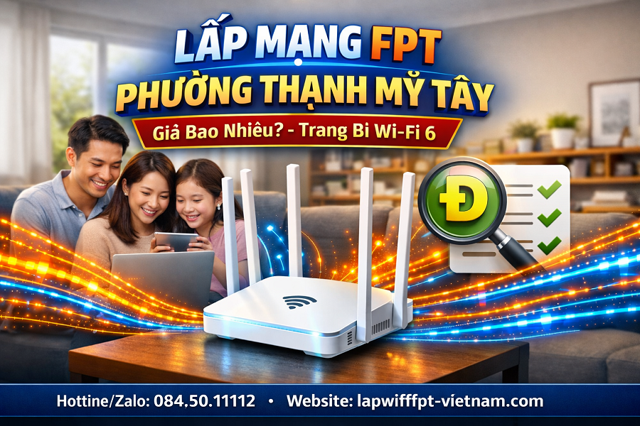 Lắp Mạng FPT Phường Thạnh Mỹ Tây Giá Bao Nhiêu? Bảng Giá Chi Tiết Mới Nhất