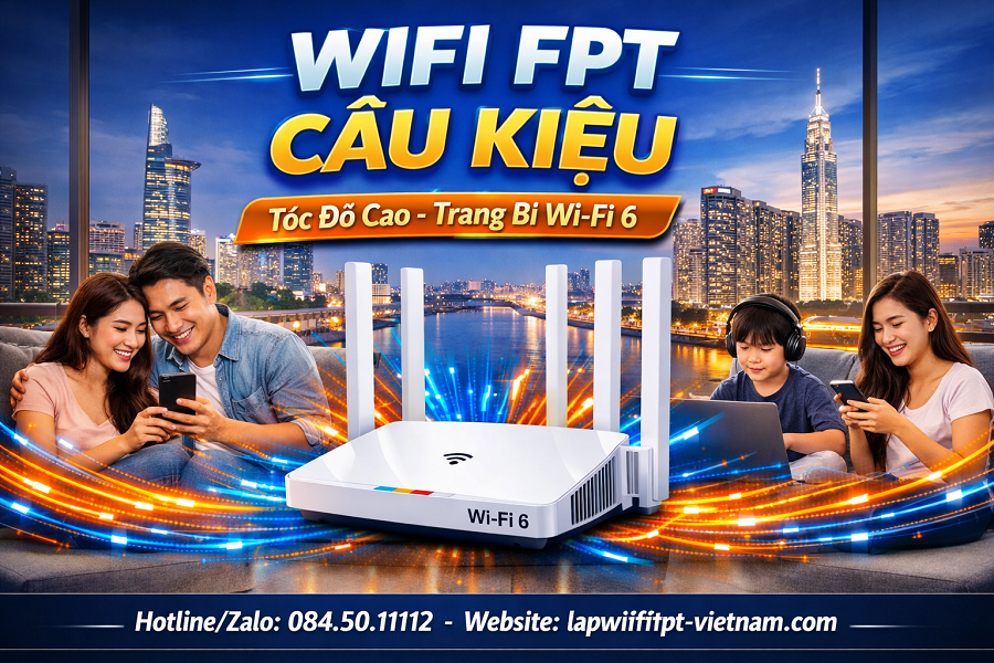 WiFi FPT Cầu Kiệu Tốc Độ Cao – Đường Truyền Mượt Mà, Kết Nối Khắp Ngôi Nhà