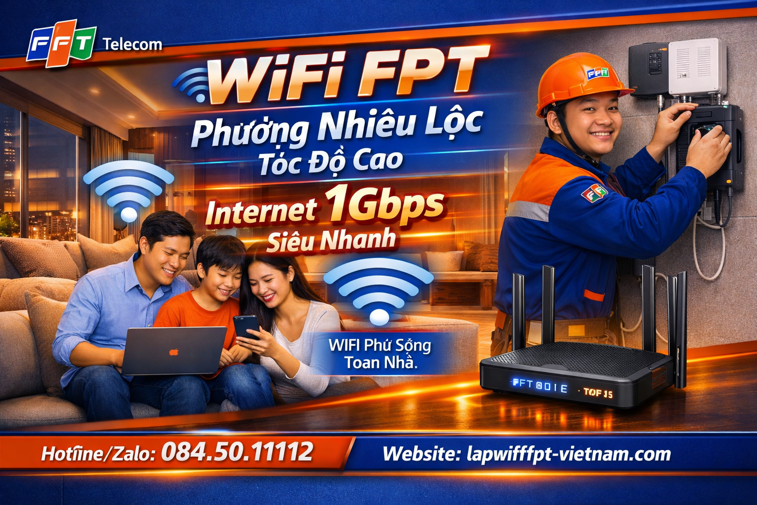 WiFi FPT Phường Nhiêu Lộc Tốc Độ Cao – Giải Pháp Internet Hiện Đại