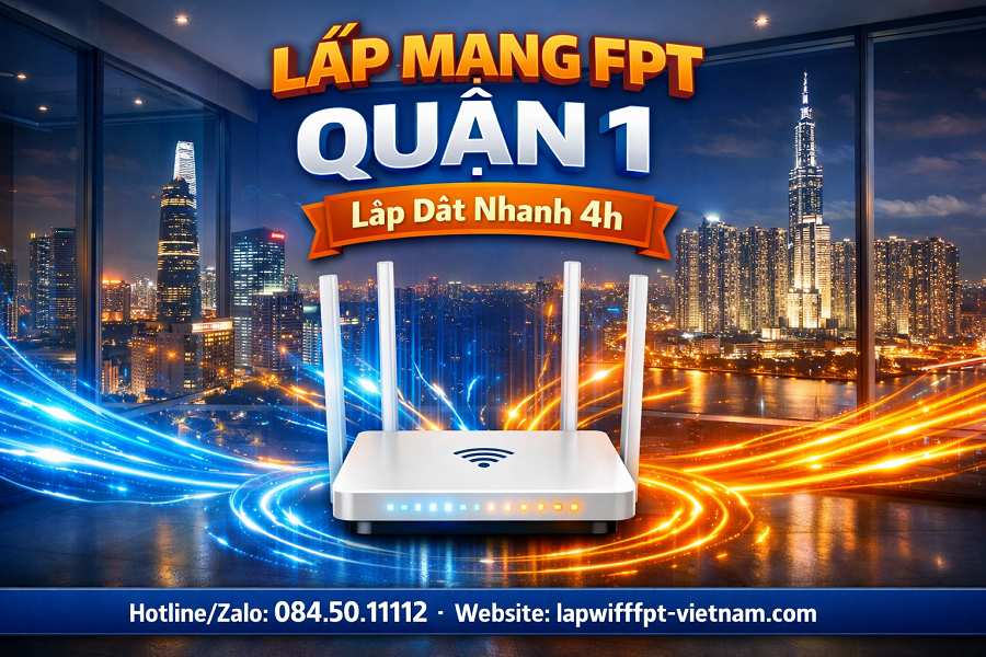 Lắp Mạng FPT Quận 1 – Tối Ưu Tốc Độ Mạng, Bứt Phá Công Nghệ Wi-Fi 6